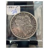 1884-P Morgan Silver Dollar