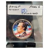 2016P Colorized Richard Nixon $1 Coin