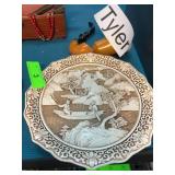 Ivory Dynasty Decorative Plate and Pipe Set