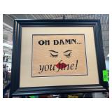 Framed Embroidered Wall Art: 