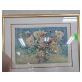Floral Print by Hibel, Numbered and Signed