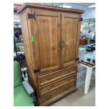 Wooden Armoire with Drawers, 71ï¿½ x 41.5ï¿½