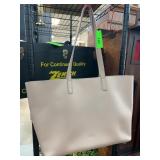 AWAY Beige Leather Tote Bag