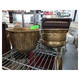 World Bazaars Inc Brass Planters