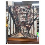 Louise Scott Bridge Painting, 41" x 36.5"