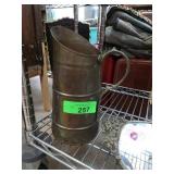Large Brass Water Pitcher with Handle