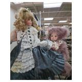 Janis Berard Porcelain Doll and Studio 7 Bear