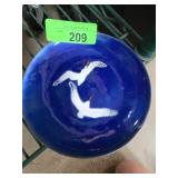 Mid Century Enamel Bowl With Seagull Motif