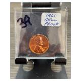 1961 Lincoln Cent GEM Proof