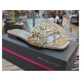 Vince Camuto Gold Slide Sandals Size 8M New