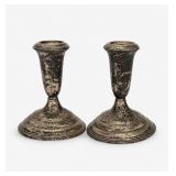 Empire Sterling Silver Weighted Candlestick