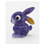 Goebel Purple Ceramic Bunny Figurine