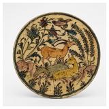 Glazed Ceramic / Stone Round with Animal Motif