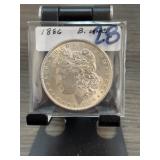 1886 Morgan Silver Dollar BU