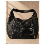 Michael Kors Black Leather Hobo Bag