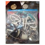 Costume Jewelry Lot in Bag