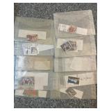 Worldwide Postage Stamps in Envelopes