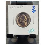 1958 Jefferson Nickel Proof Coin