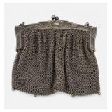 German Silver Mesh Evening Purse