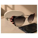 Prada Flame Cat-Eye Sunglasses, Made in Italy