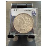 1897 Morgan Silver Dollar AU/UNC