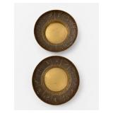 Korean Brass Plates with Zodiac Motif