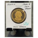 2007-S John Adams $1 Proof Coin
