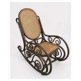 Bentwood and Cane Rocking Chair
