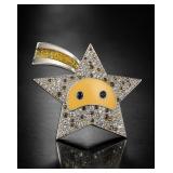 Swarovski Star-Shaped Crystal Brooch