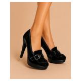 Stuart Weitzman Hammock Black Velvet Heels Sz 7
