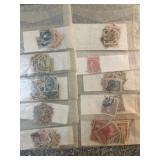 Vintage Postage Stamps in Sleeves