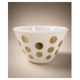 Fire King Gold Dots Splash-Proof Mixing Bowl