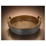 Signed Stoneware Pottery Baking Dish