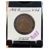 1915-D Lincoln Wheat Cent in Holder