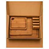 Astercook Bamboo Cutting Board Set