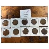 Early 20th Century Lincoln Cents