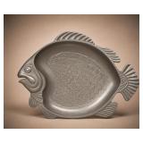 Fish-Shaped Metal Serving Dish