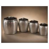 Kromex 4-Piece Aluminum Canister Set