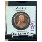 2007-S Lincoln Cent Gem Cameo Proof