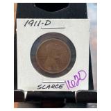 1911-D Lincoln Wheat Cent in Holder