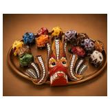 Hand-Painted Wooden Animal Figures Set
