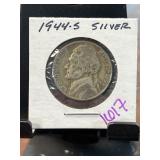 1944-S Jefferson Nickel in Holder