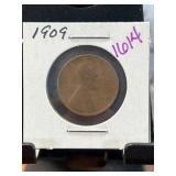 1909 Lincoln Wheat Penny in Holder