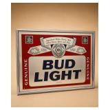 Bud Light Genuine Beer Mirror Sign