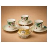 Hand Painted Nippon Porcelain Tea Cups More