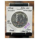 1966 Kennedy Half Dollar DDO-001 SP67