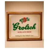 Grolsch Holland Beer Framed Mirror Sign