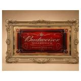 Budweiser Millennium Framed Mirror Sign
