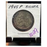1945 P Jefferson Nickel Wartime Alloy