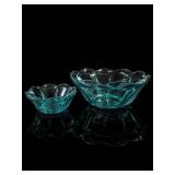 Anchor Hocking Aquamarine Chip and Dip Set